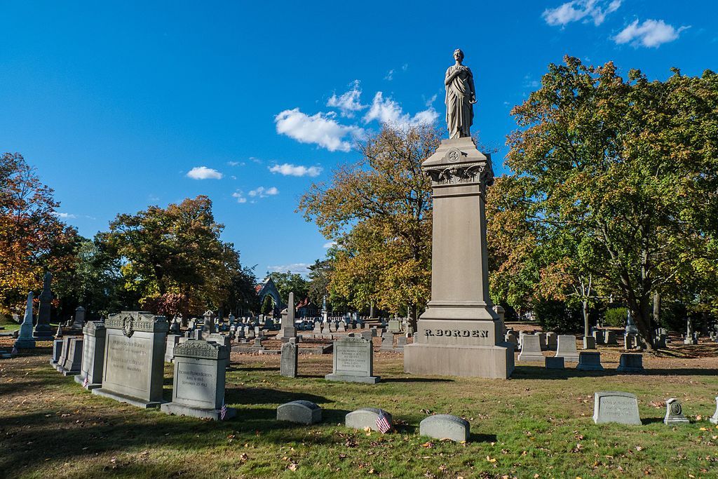 View of Oak Grove Cemetery