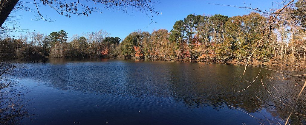 Calm water along the River Park North