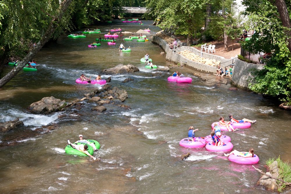 River tubing in Chattahoochee River