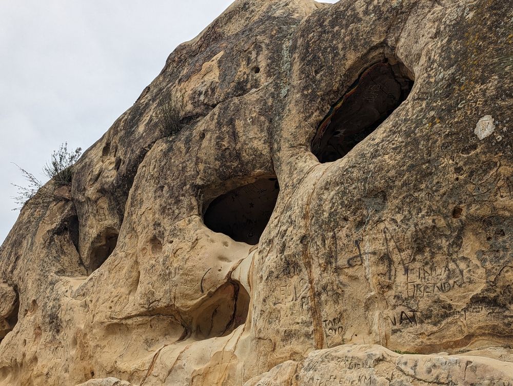 Close up of the rock formations at Rock City Park
