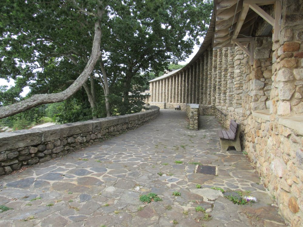 Cobblestone architecture at Rocky Neck State Park