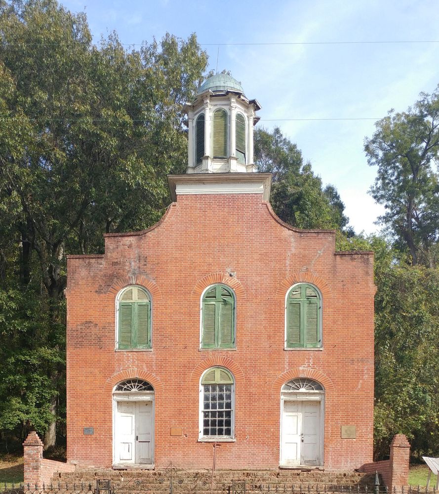A church in Rodney, Mississippi