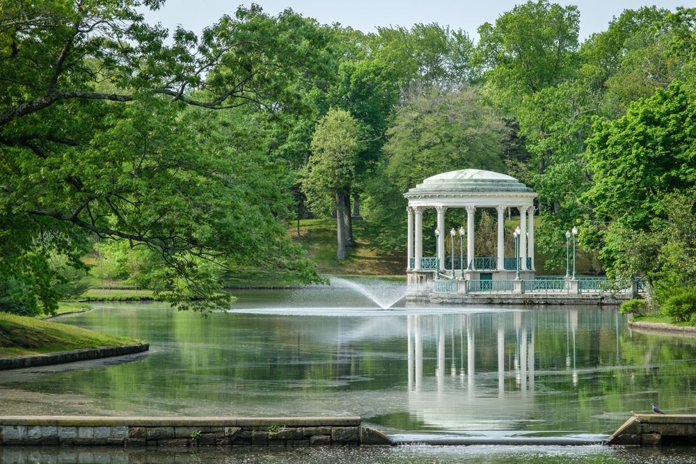 A lake at Roger Williams Park, Providence