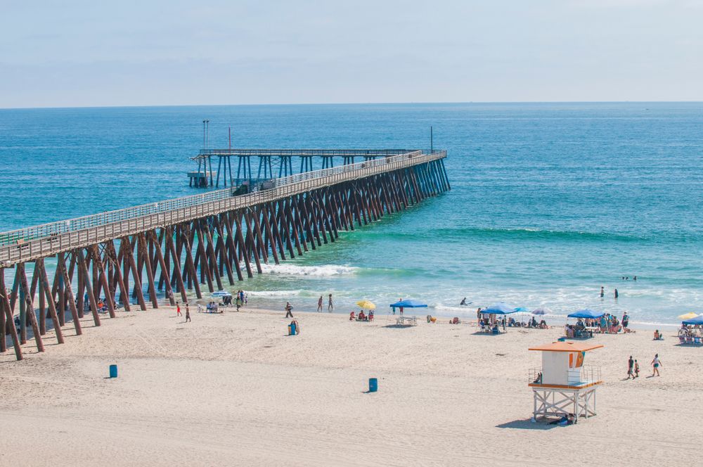 The pier of Rosarito beach