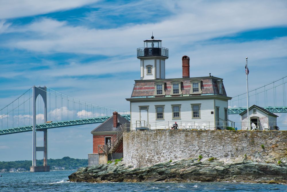 Exterior of Rose Island Lighthouse, Newport