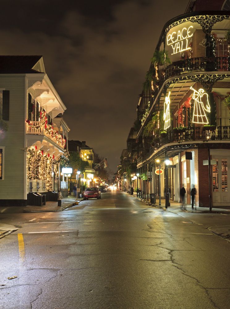 Royal Street during Christmas