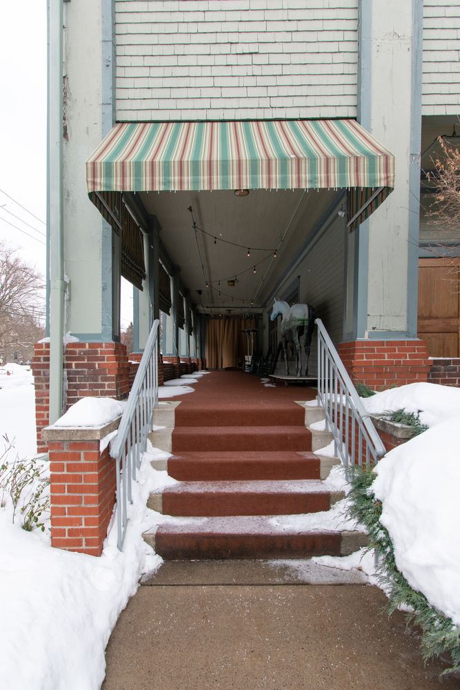 A beautifully decorated house at Roycroft Campus