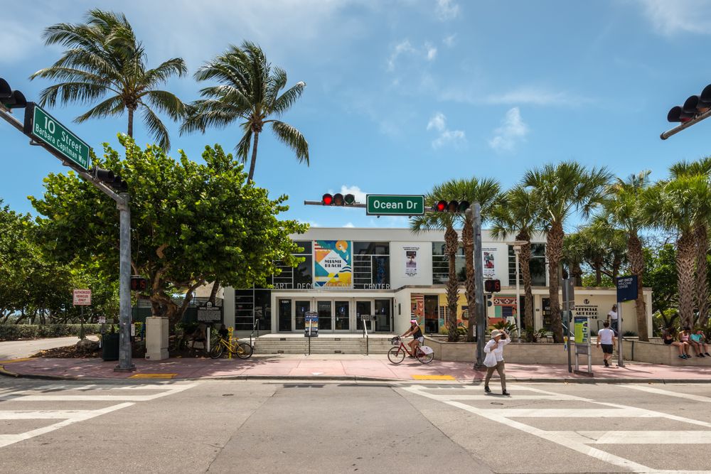 View of Art Deco Museum from across the road