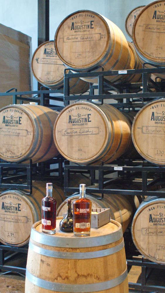 Barrels at Saint Augustine Distillery