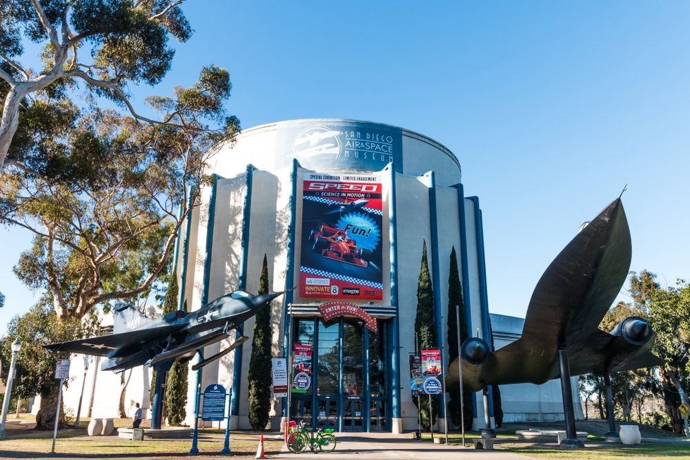 Exterior of San Diego Air & Space Museum