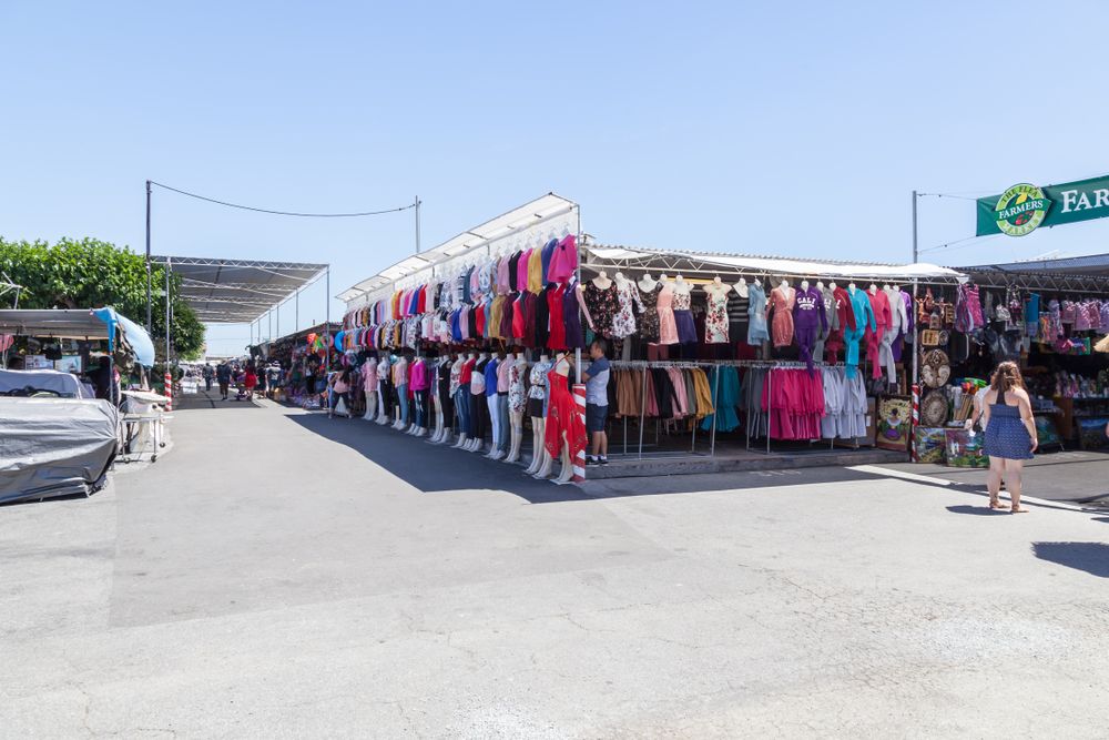 Clothing outlets at San Jose Flea Market