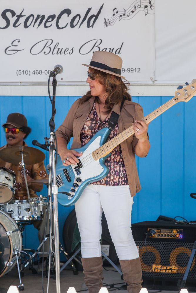 Musicians performing at San Jose Flea Market