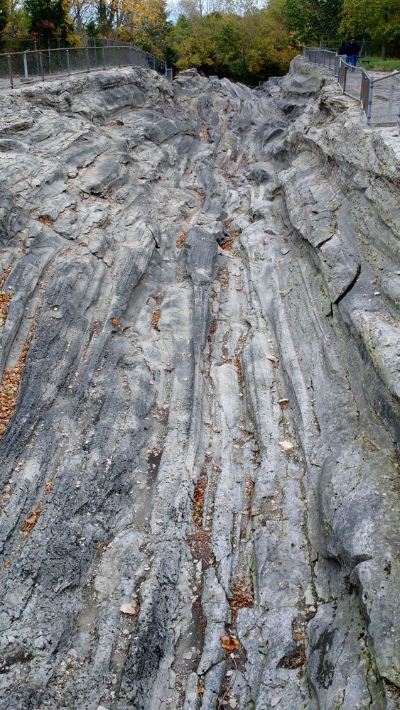 Glacial groove formations in Kelly Island