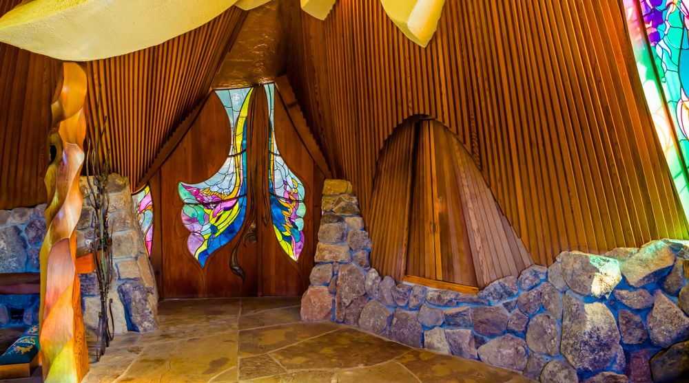 Interior view of Sea Ranch Chapel