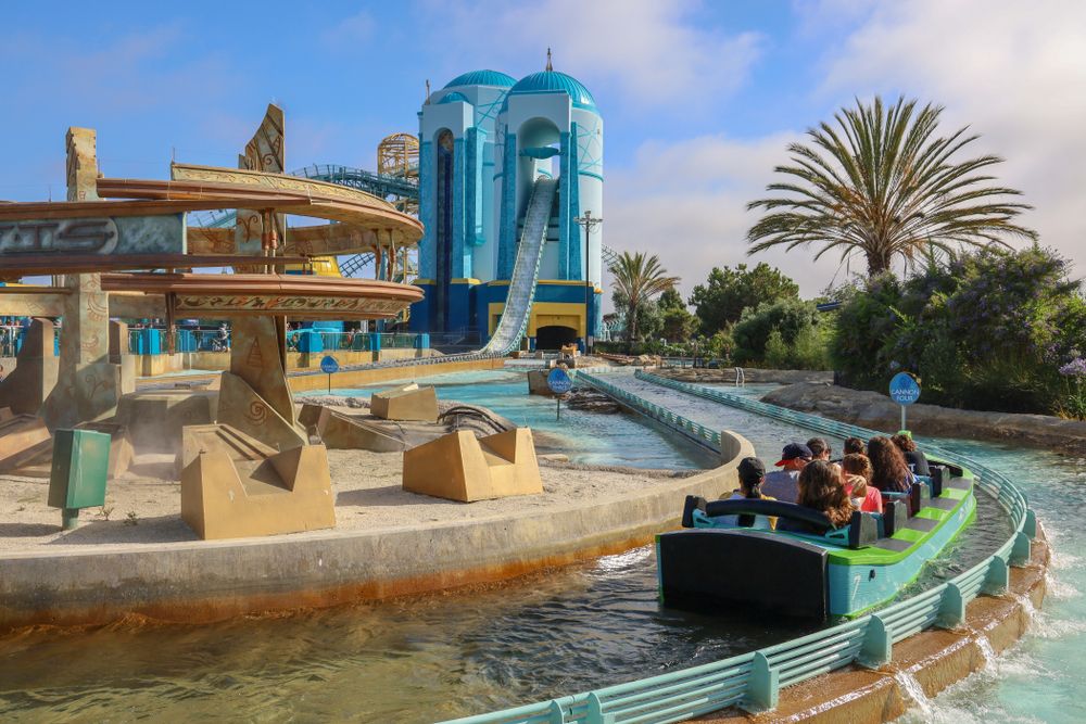 Water ride at SeaWorld