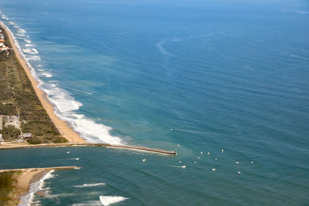 Bird's eye view of Sebastian Inlet State Park