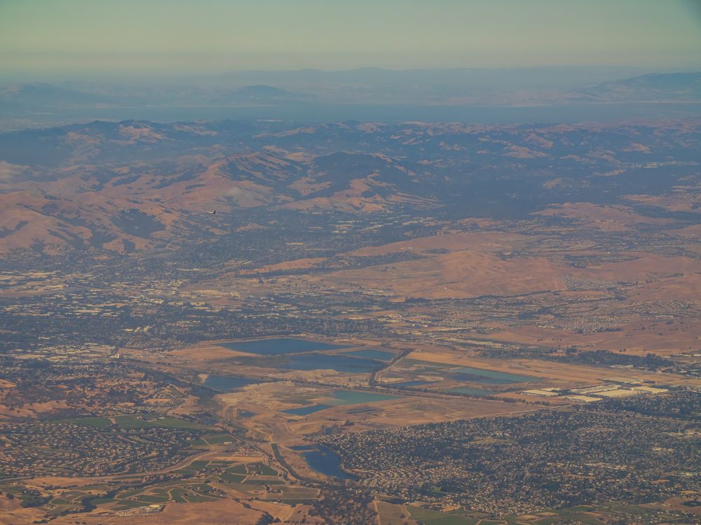 Aerial view of Shadow Cliffs Regional Recreational Area