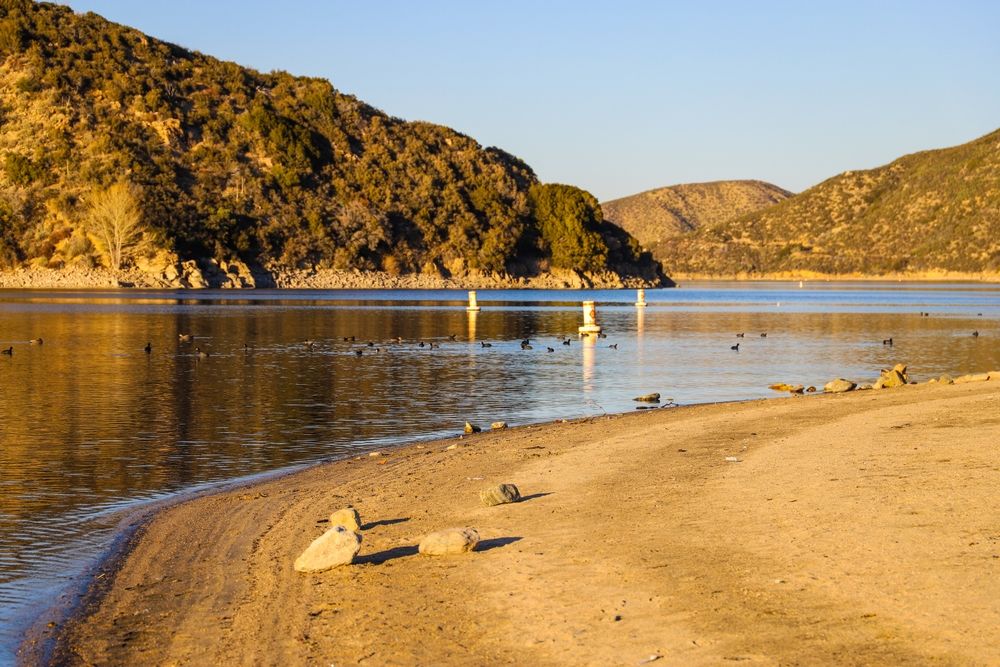 Beach at Silverwood Lake State Recreation Area