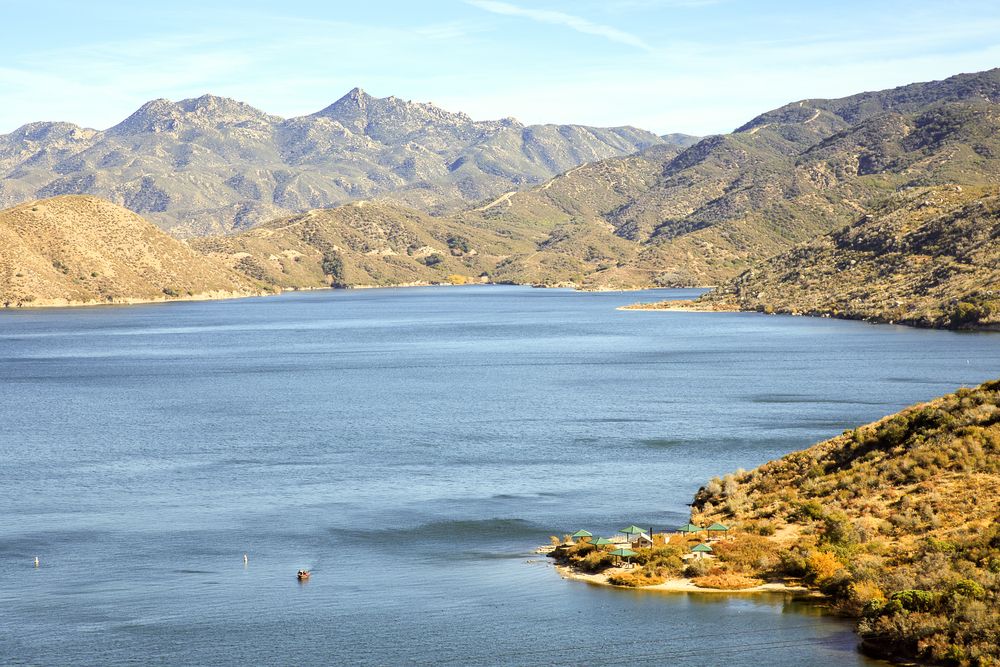 The waters of Silverwood Lake State Recreation Area
