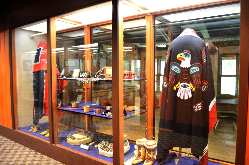 Handicraft display at Sitka National Historical Park