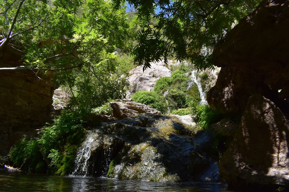 Daytime view of Sitting Bull Falls