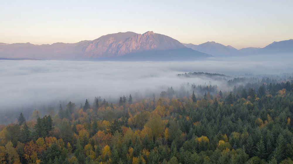 Aerial view of Snoqualmie Valley