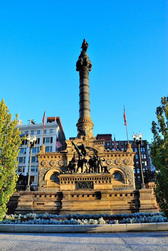 View of Soldiers & Sailors Monument