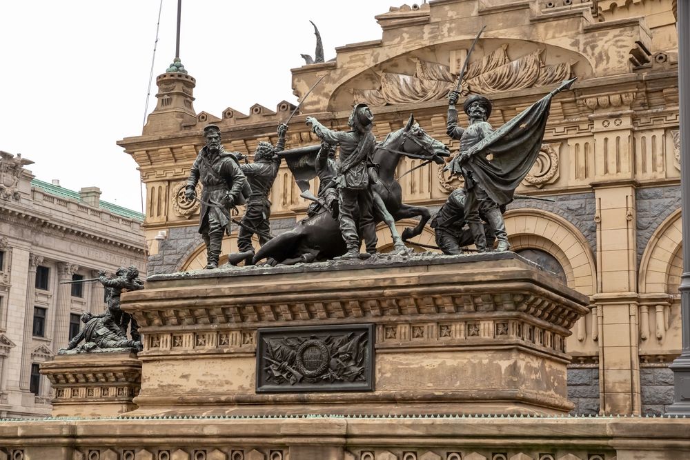 Sculptures at the Soldiers & Sailors Monument