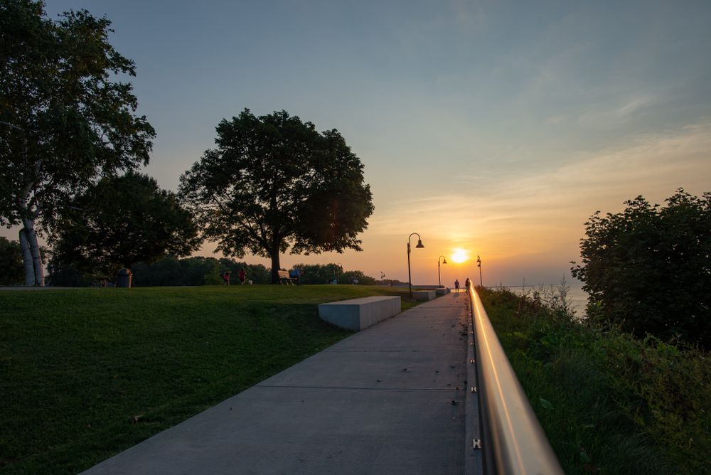 Sunset at Solstice Steps