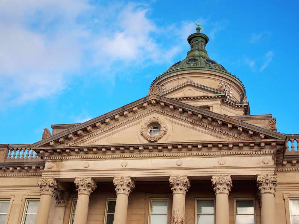 Top view of Somerset County Courthouse