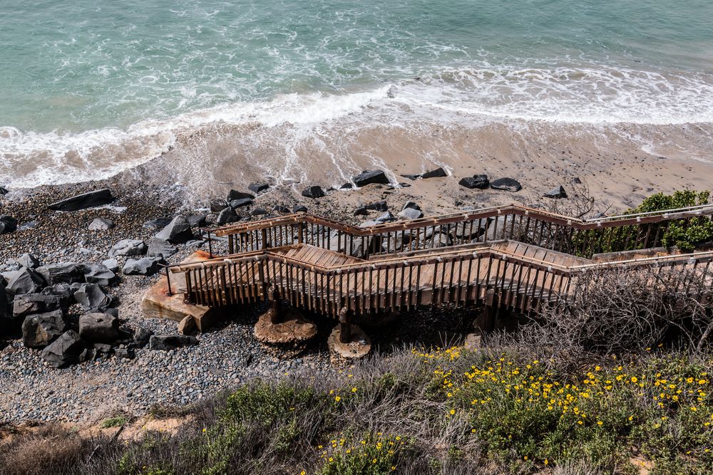 Stairwells at South Carlsbad State Beach