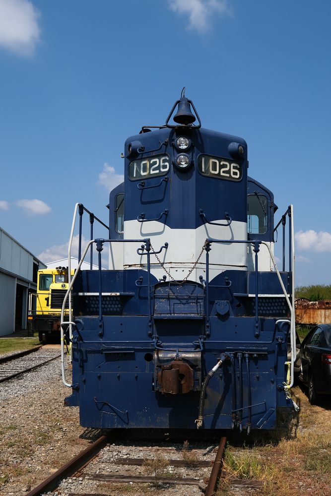 Engine of a train at Southeastern Railway Museum