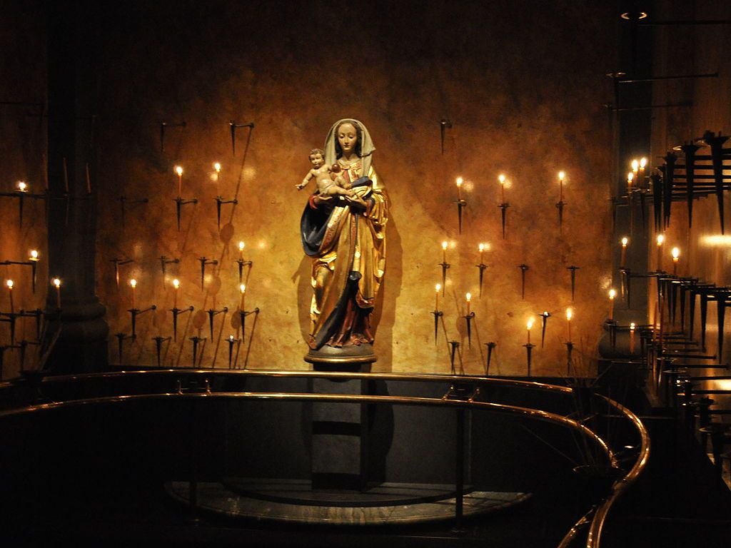 Mother Mary statue at St. James Cathedral