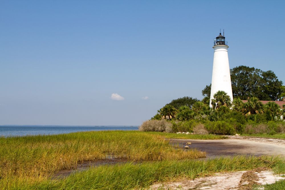 Daytime view of St. Marks Lighthouse