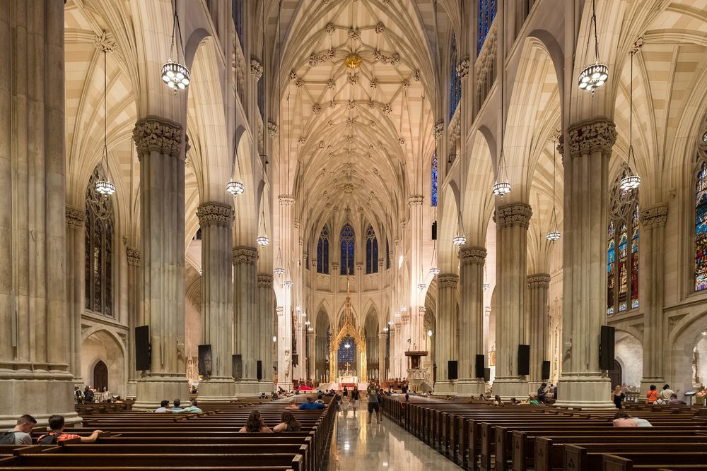 Interior view of St. Patrick’s Cathedral