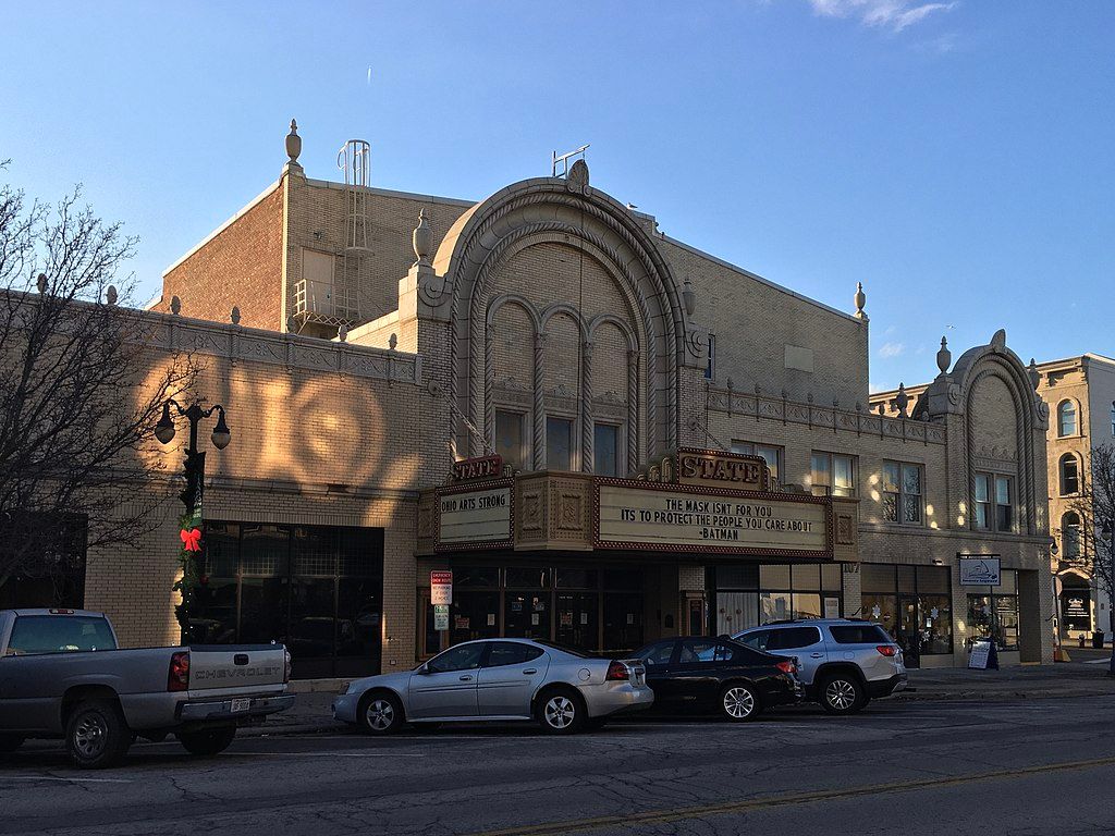 Front view of State Theater at Sandusky