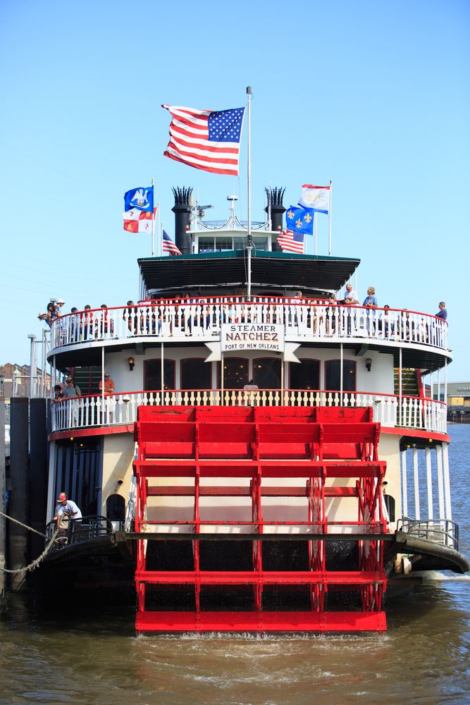 Front view of Steamboat Natchez