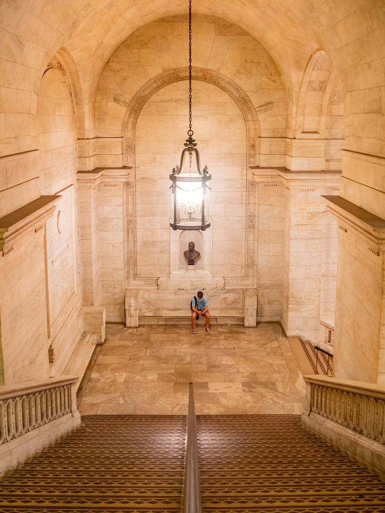 Stairs at the Stephen A. Schwarzman Building