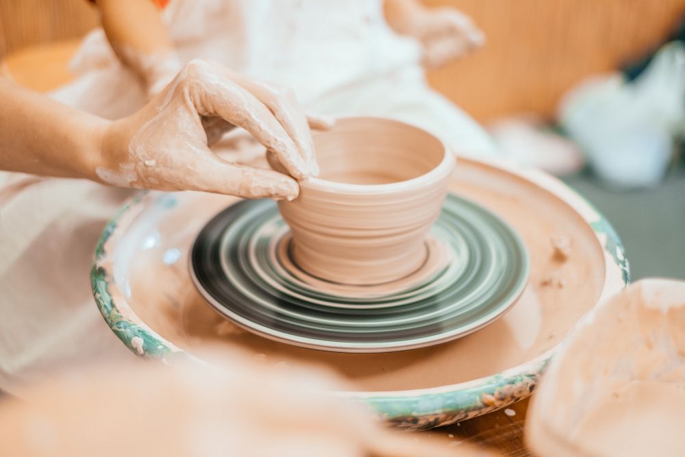Pottery making at Studio 550 Art Center