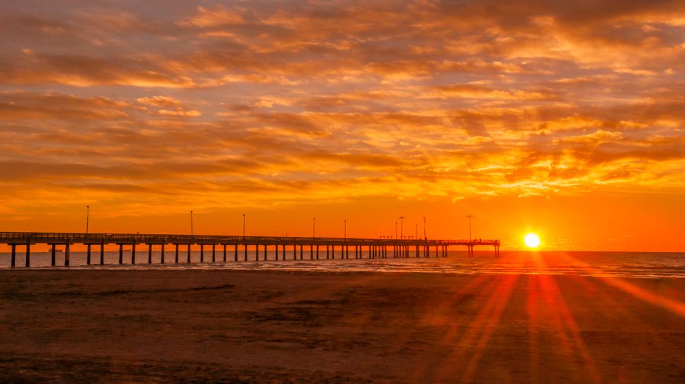Beautiful sunrise in Port Aransas