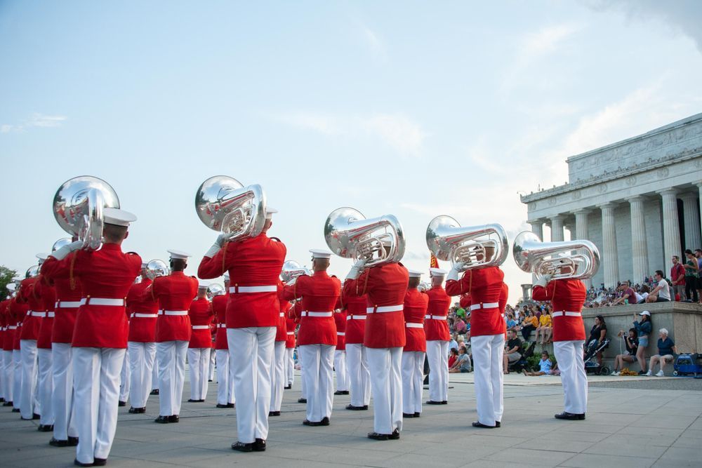 U.S. Marines Sunset Parade
