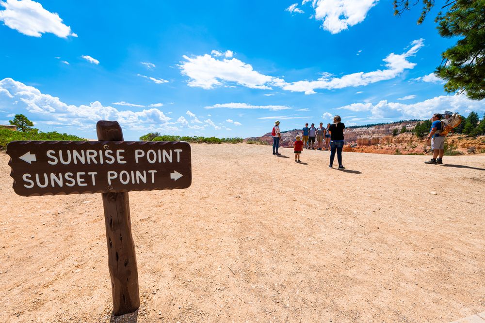 Signage of Sunset Point