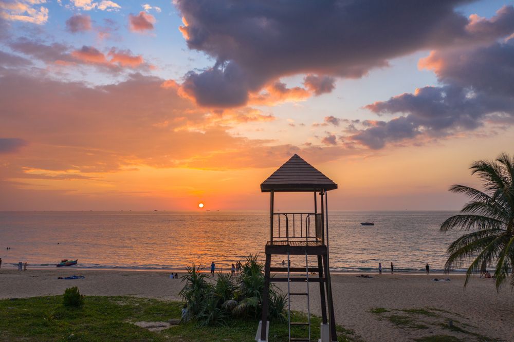 View of Karon Beach sunset