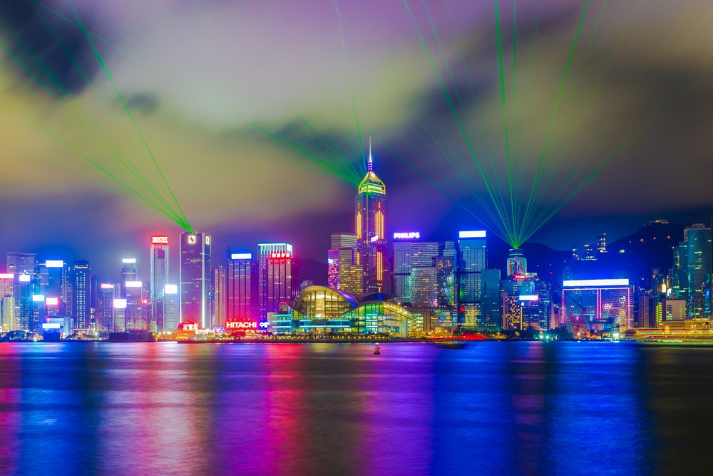 Symphony of lights in Victoria Harbour