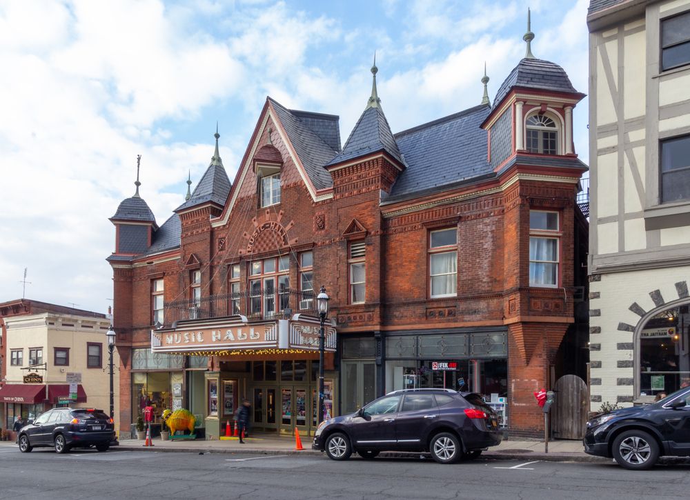 Distant view of Tarrytown Music Hall