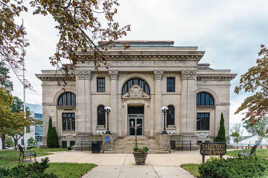 Exterior view of Taunton Public Library