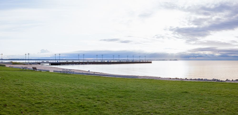 The Shoreline Park's grounds near Tawas Bay
