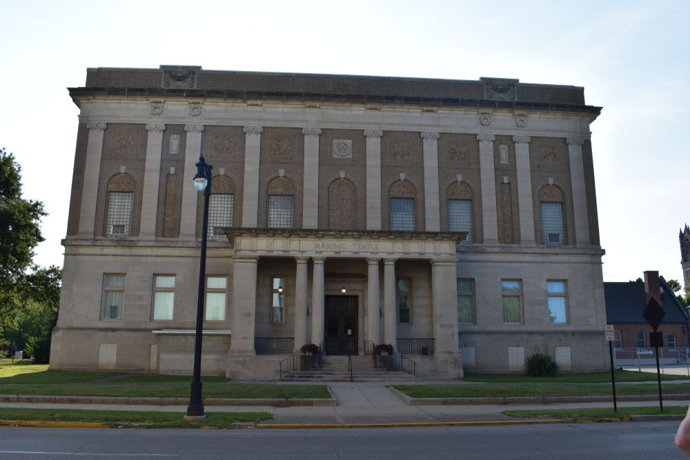 Exterior of the Masonic Temple in Terre Haute