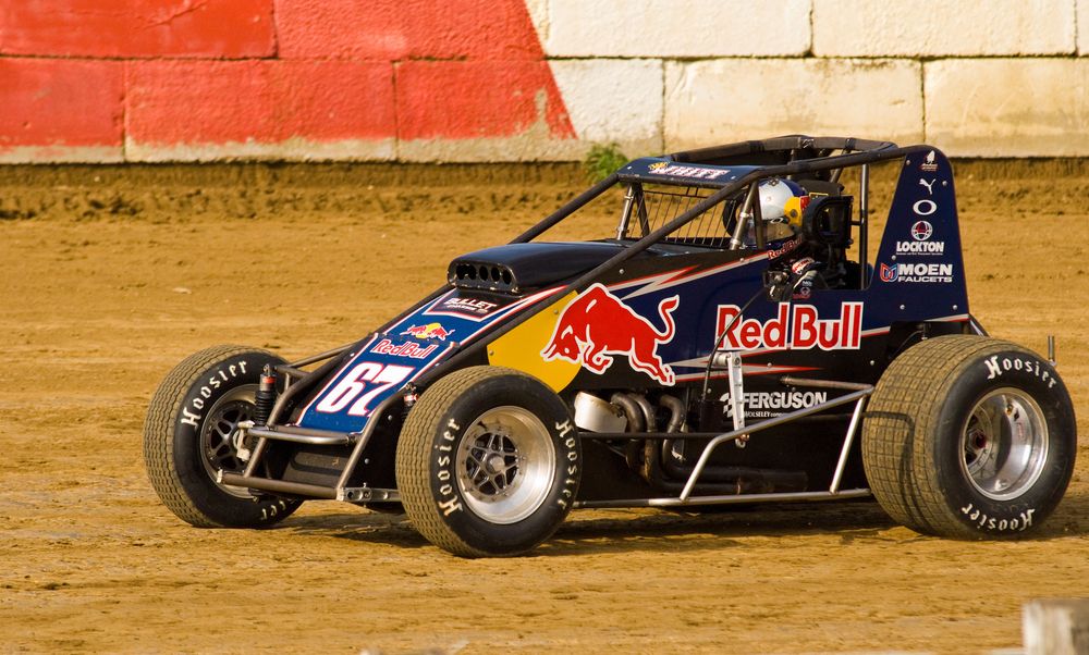 A racing car at Terre Haute Action Track