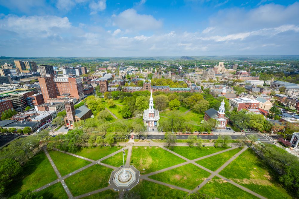 Aerial view of The Green